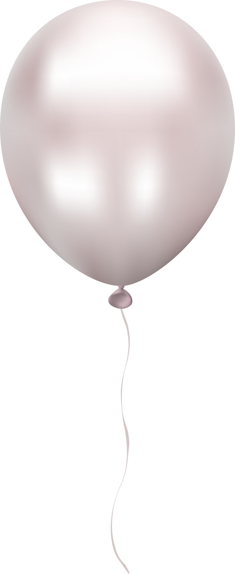 Metallic Celebratory Silver Round Balloon