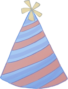 Stylized Watercolor Sea Birthday Party Hat